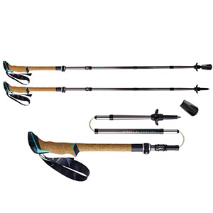 クレシダ FX カーボン トレッキングポール グレー 100cm 2本セット 1300481