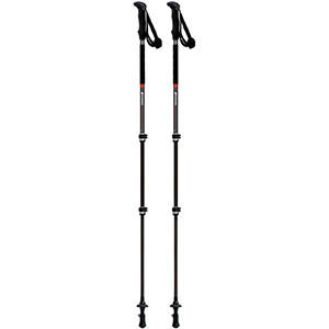 FAST-125 A/S トレッキングポール BK 2本セット 510224