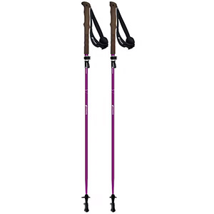 フォールダーTWIST115 トレッキングポール ボルドー 100–115cm 2本セット 510303